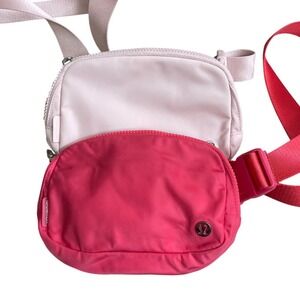 Lot of 2 Lululemon Everywhere Belt Bag 1L Pink Flush Pink Set of 2 one is NEW